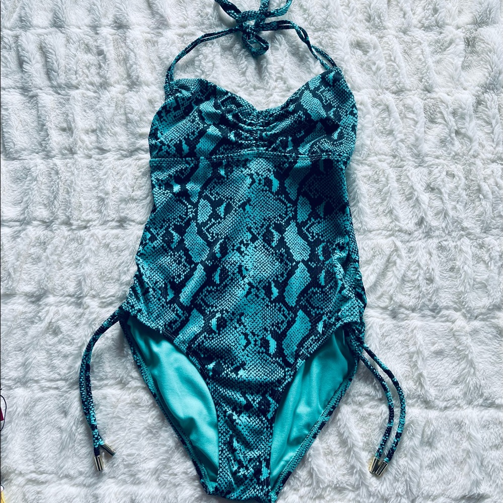 No boundaries teel snake skin bathing suit size L/G (11-13)